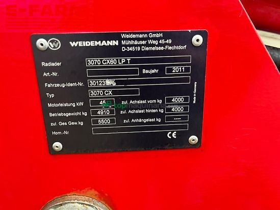 Minicargadora - Weidemann - 3070 lp cx60