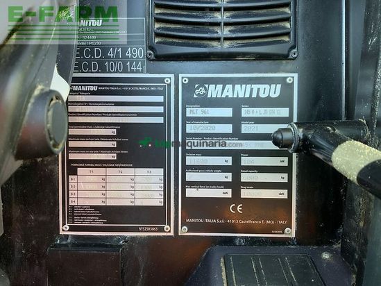 Telescopica - Manitou - mlt 961-145 v+l elite telehandler (st22249)