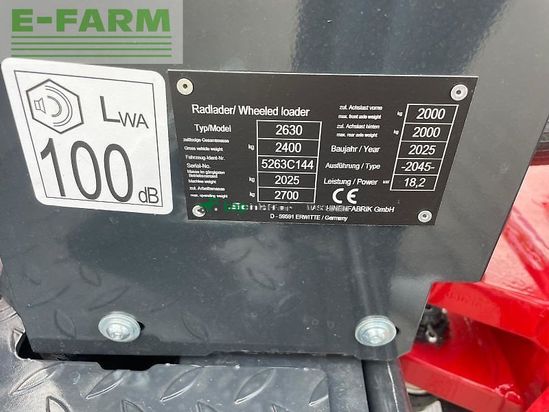 Minicargadora - Schaffer - 2630 hoflader