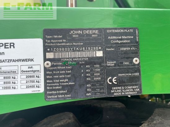 Cosechadora de Cereal - John Deere - 9600i