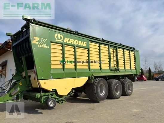 Remolqu agrícola - Krone - zx 560 gd tridem mit dosierwalzen