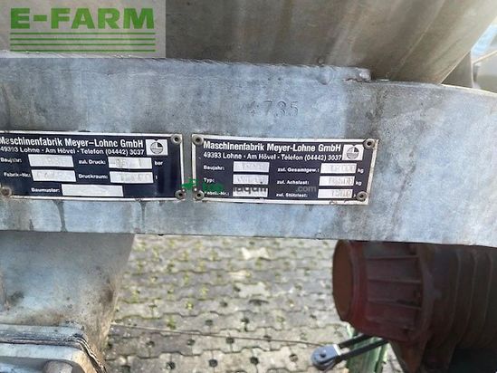 Cuba de purin -  - meyer lohne 12000 ltr. 12m schleppschläuche