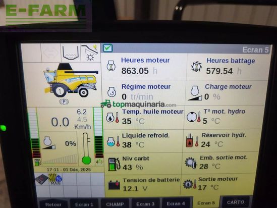 Cosechadora de Cereal - New Holland - cx8.70