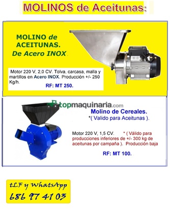 ALMAZARAS para ACEITE Casero