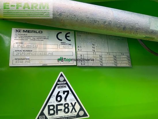 Telescopica - Merlo - tf42.7 cs-145 telehandler (st24427)