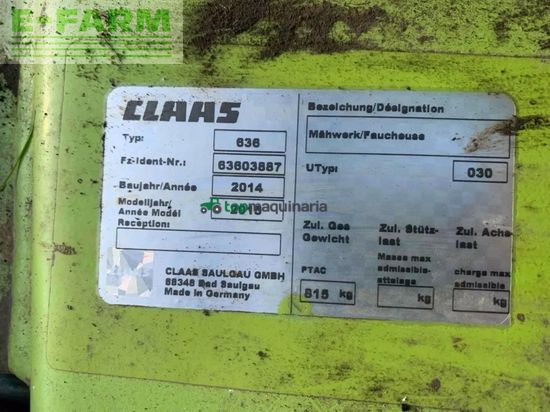Cortacésped manual - Claas - disco 3450