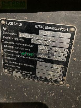 Tractor agrícola - Fendt - 720 scr profi plus