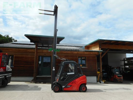Elevadora - Linde - h25d-02 evo triplex 5,96m + ss + kabine