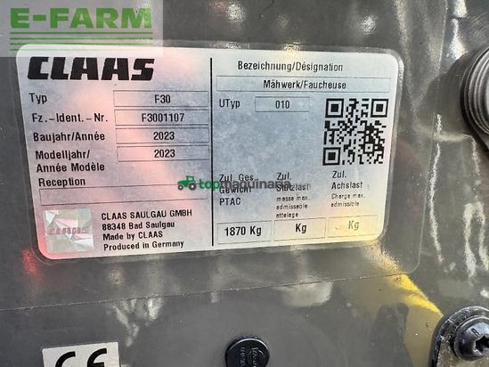 Cortacésped manual - Claas - disco 8500 trend
