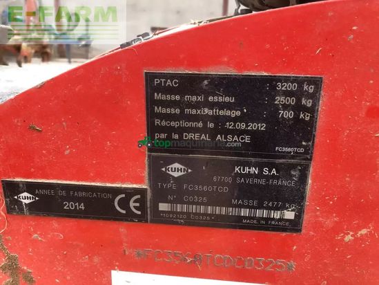 Cortacésped manual - Kuhn - fc3560 tcd