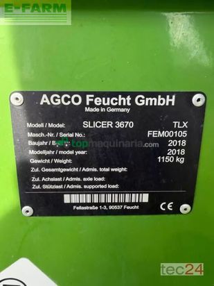 Cortacésped manual - Fendt - slicer 3670 tlx