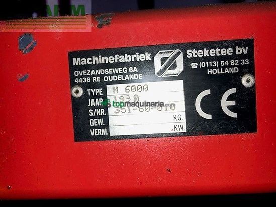 Cultivador - Steketee - maxisprint 6 meter