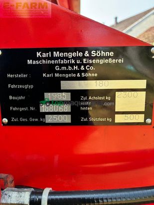 Cinta transportadora de forraje - Mengele - ladewagen lw 180