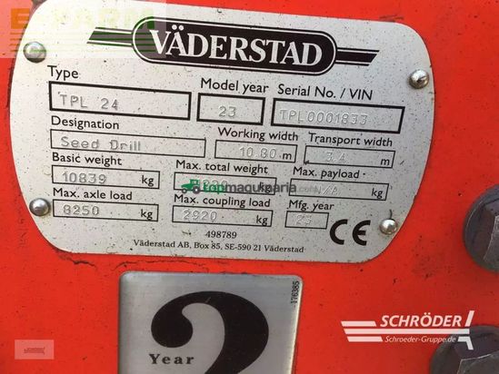 Sembradora monograno mecanica - Väderstad - tempo l 24