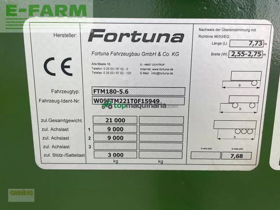 Volquet - Fortuna - ftm 180/5.6 40km/h