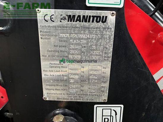 Minicargadora - Manitou - mla3-35h