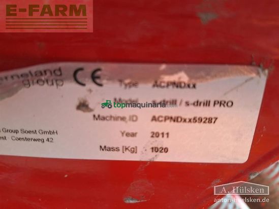 Sembradora - Kverneland - s-drill pro 300 cm mit kreiselegge