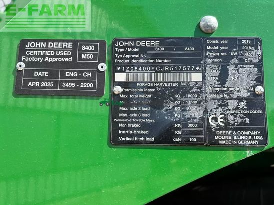 Cosechadora de Cereal - John Deere - 8400i premium used