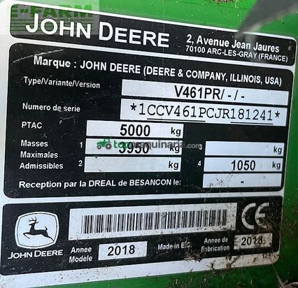 Empacadora gigant - John Deere - v461r