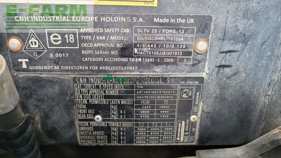 Tractor agrícola - New Holland - t6.155 auto command sidewinder ii