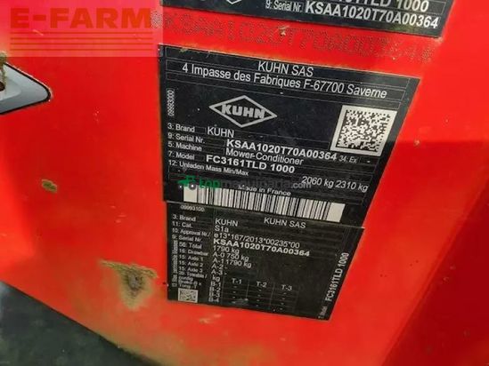 Cortacésped manual - Kuhn - fc3161tld