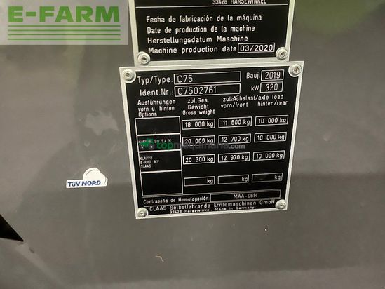 Cosechadora de Cereal - Claas - lexion 750