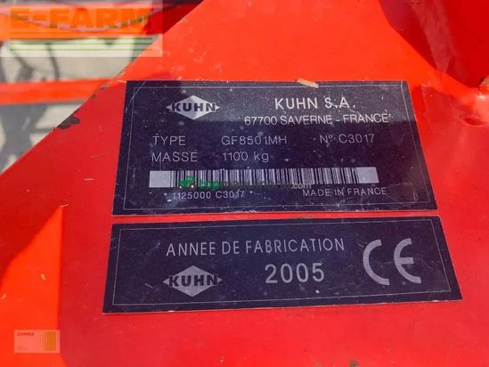 Henificador - Kuhn - gf 8501 mh