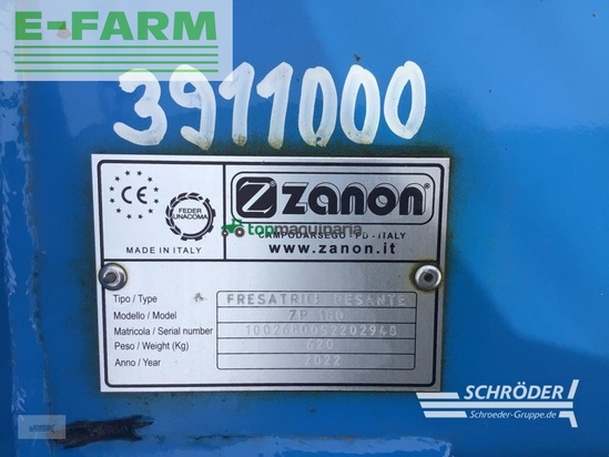 Grada rotativa -  - zanon - zp 180