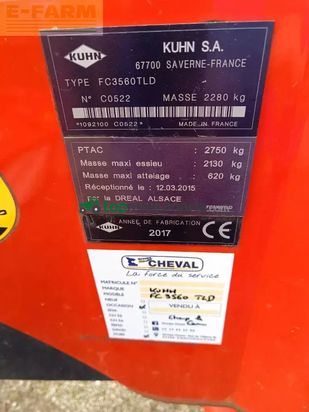 Cortacésped manual - Kuhn - fc3560tld