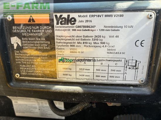 Elevadora - Yale - erp 18vt