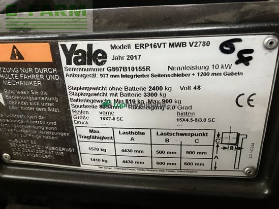 Elevadora - Yale - erp 16vt - nicht fahrbereit