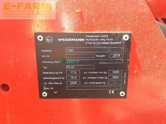 Minicargadora - Weidemann - 1160
