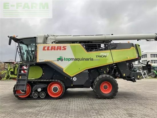 Cosechadora de Cereal - Claas - trion 750 terra trac