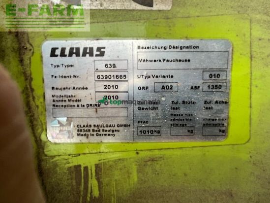 Cortacésped manual - Claas - disco 3100 fc profil, defekt!