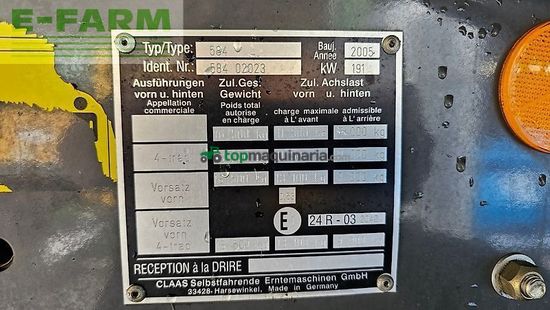 Cosechadora de Cereal - Claas - lexion 540c