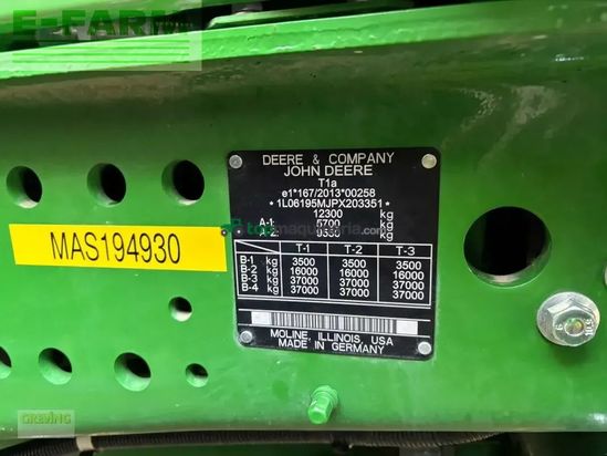 Tractor agrícola - John Deere - 6195m *garantieverlängerung*