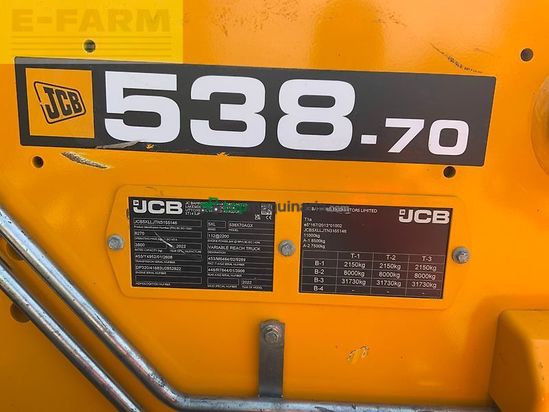 Telescopica - JCB - 538-70 agri xtra telehandler (st26678)