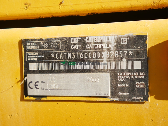 Excavadora -CAT M316C