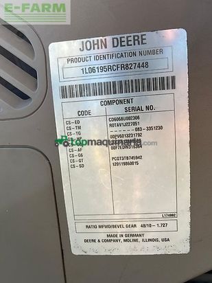 Tractor agrícola - John Deere - 6195r