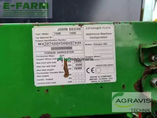 Cosechadora de Cereal - John Deere - 7400