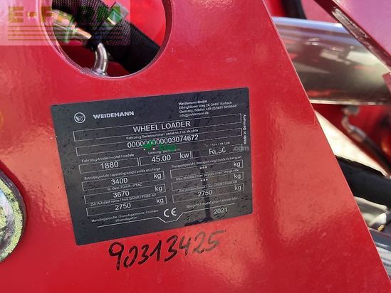 Minicargadora - Weidemann - 1880 mit euroaufnahme