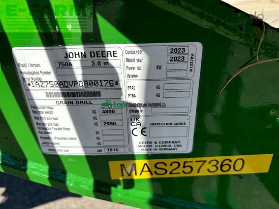 Sembradora - John Deere - 750a direktsaat