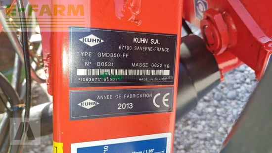 Cortacésped manual - Kuhn - gmd 350 ff