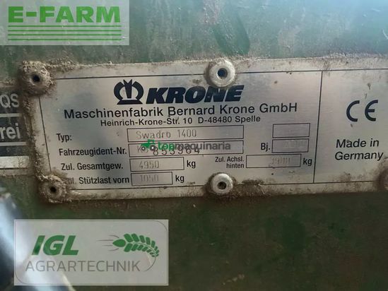 Rastrillo - Krone - swadro 1400
