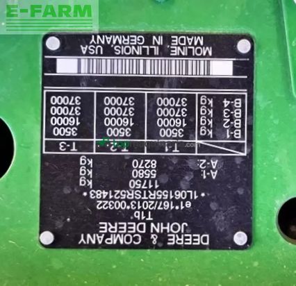 Tractor agrícola - John Deere - 6r 155