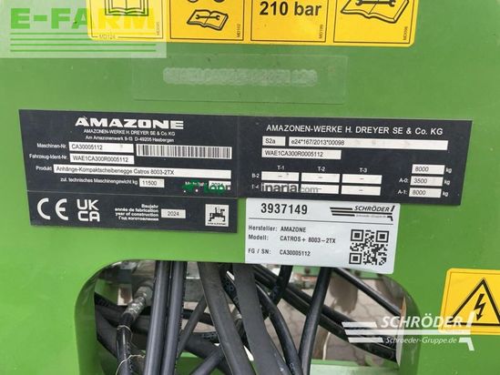 Grada de disco - Amazone - catros+ 8003-2tx