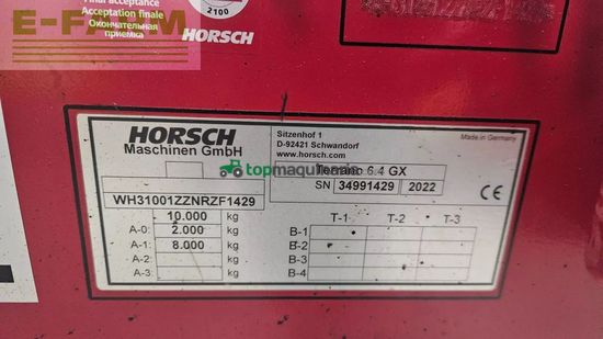 Cultivador - Horsch - terrano 6.4 gx 6.terrano 6.4 gx