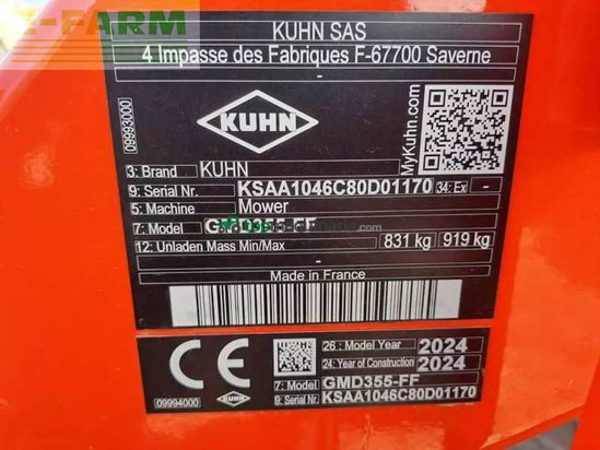 Cortacésped manual - Kuhn - gmd355 ff scheibenmähwerk