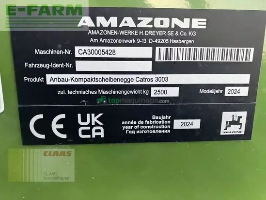 Grada de disco - Amazone - catros+ 3003 special