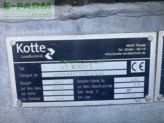 Cuba de purin - garant Kotte - vt 18300